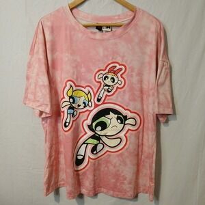 Cartoon Network Powerpuff Girls Size 0XL  T-shirt Adults Fits 1X